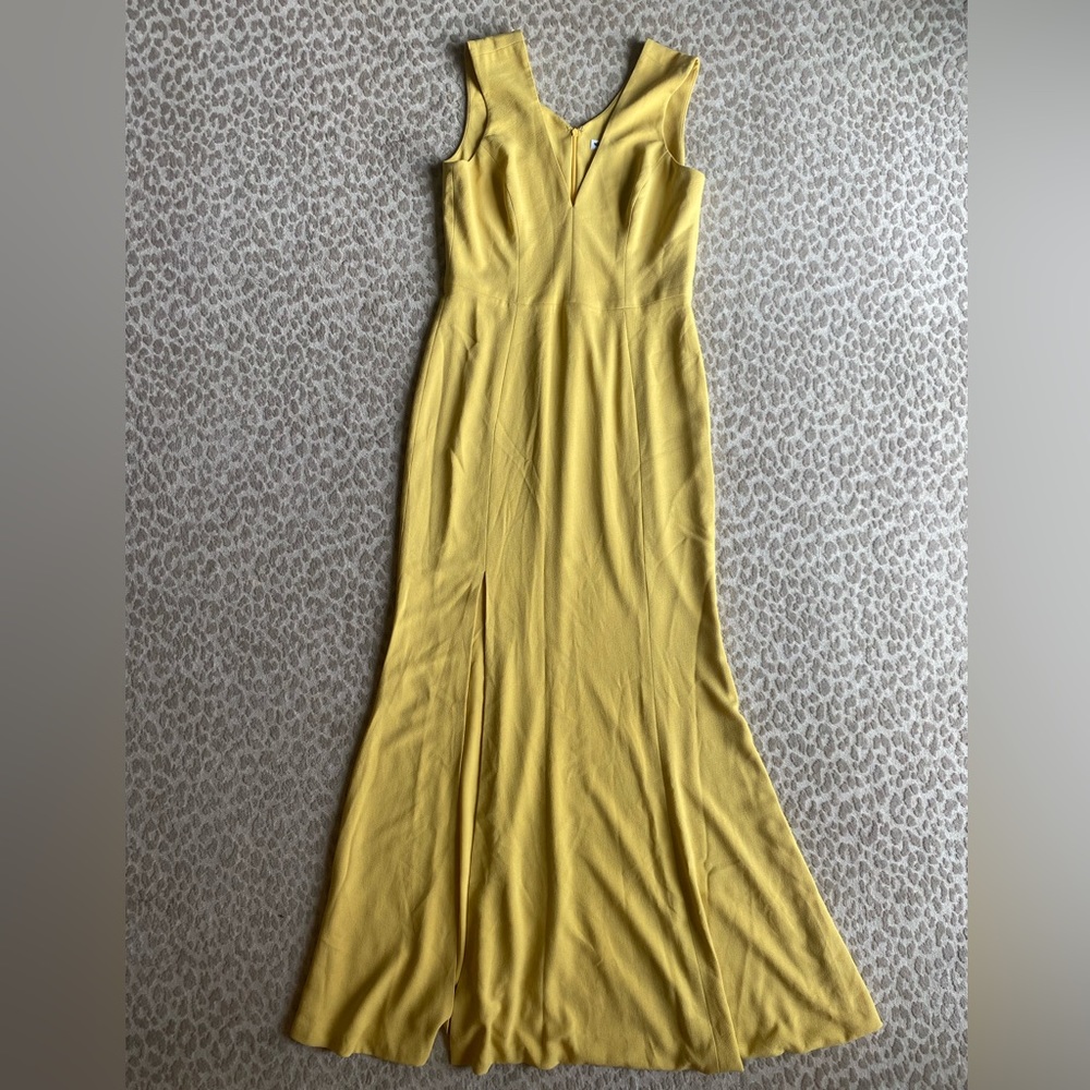 NWOT Dress the Population Canary Yellow Sandra Mermaid Gown Maxi Dress, size XL - Picture 2 of 8